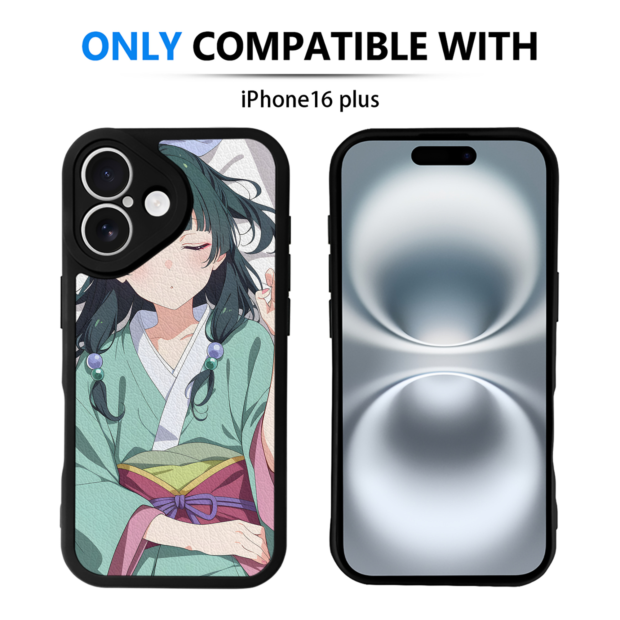 （画像用） 薬屋のひとりごと The Apothecary Diaries 【iPhone 16シリーズ対応】シリコンスマホケース（レザー調） 材質：シリコン